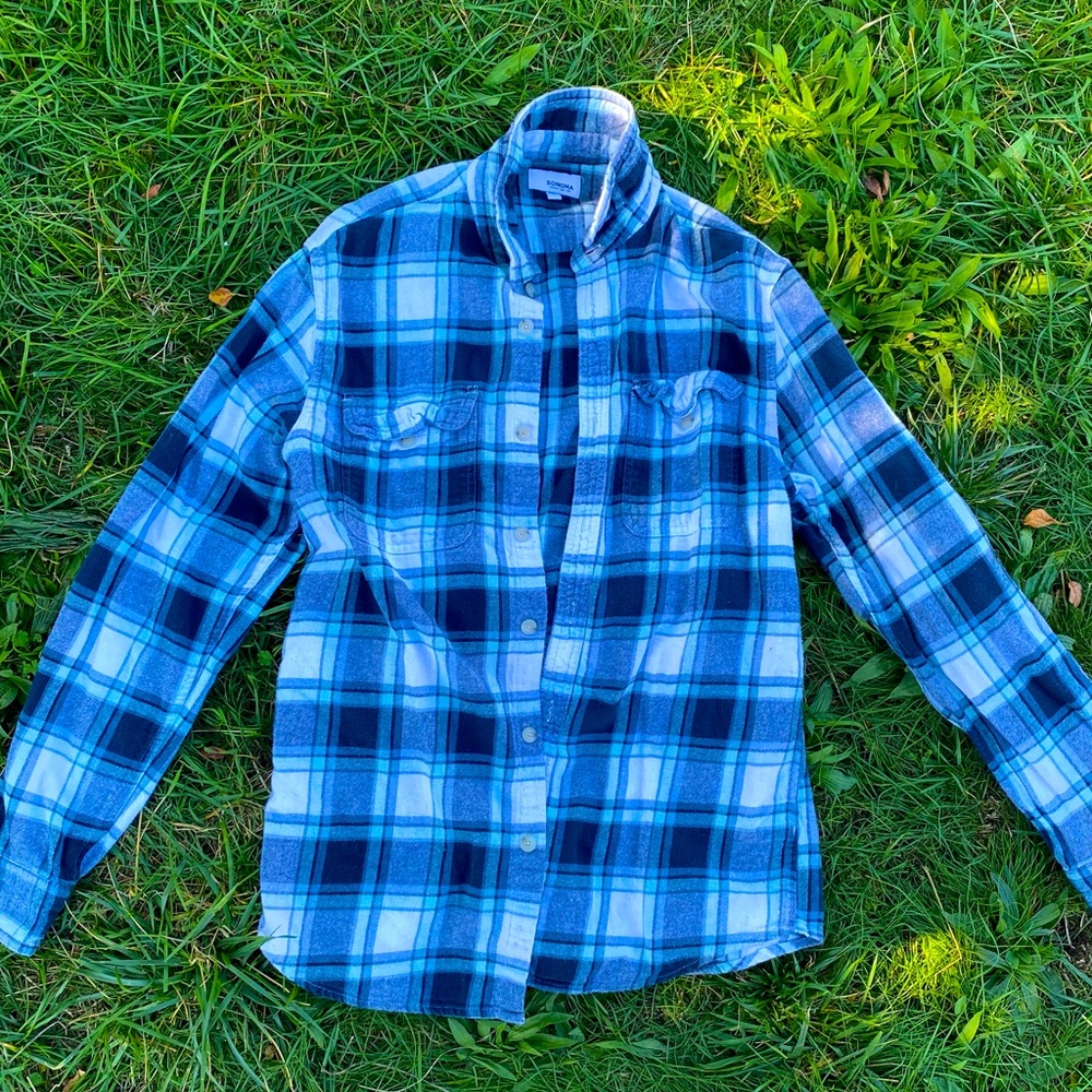 Blue flannel